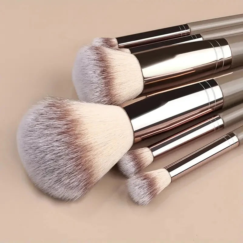 Premium Makeup Brush Set (3-20 Pcs) – Soft Fluffy Brushes for Foundation, Eyeshadow, Blush & Kabuki