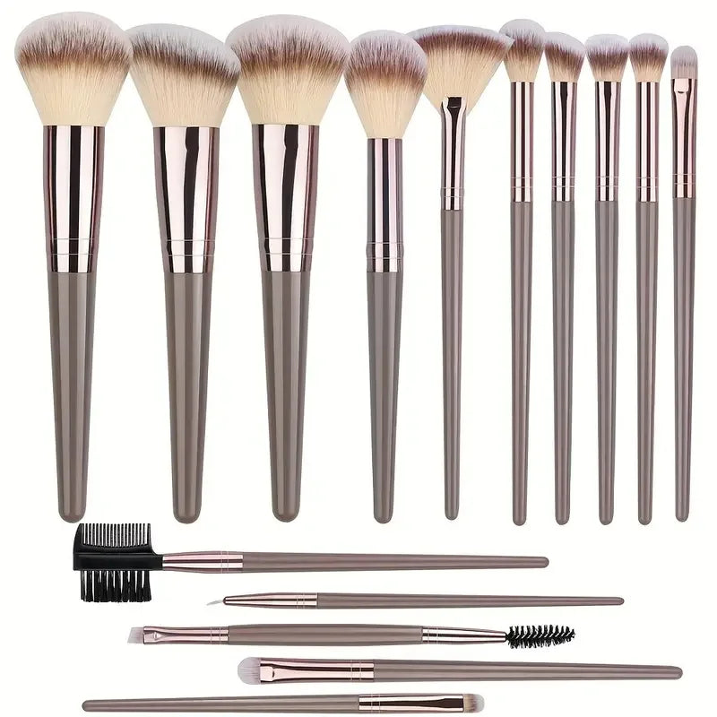 Premium Makeup Brush Set (3-20 Pcs) – Soft Fluffy Brushes for Foundation, Eyeshadow, Blush & Kabuki