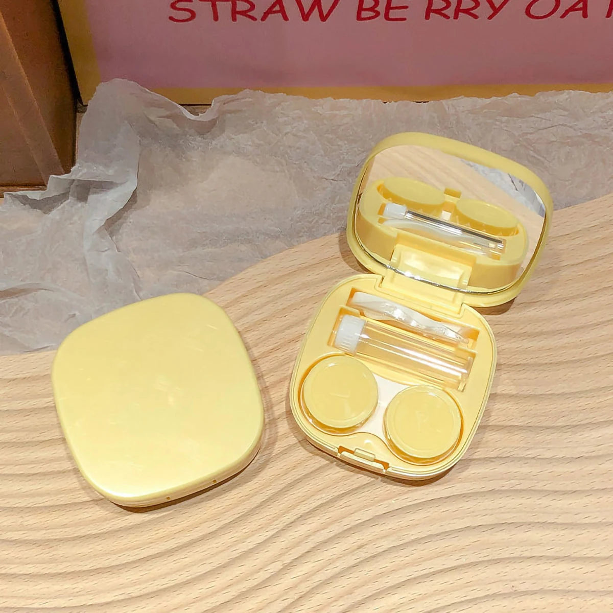 Macaroon Contact Lens Case – Compact & Stylish Storage Box