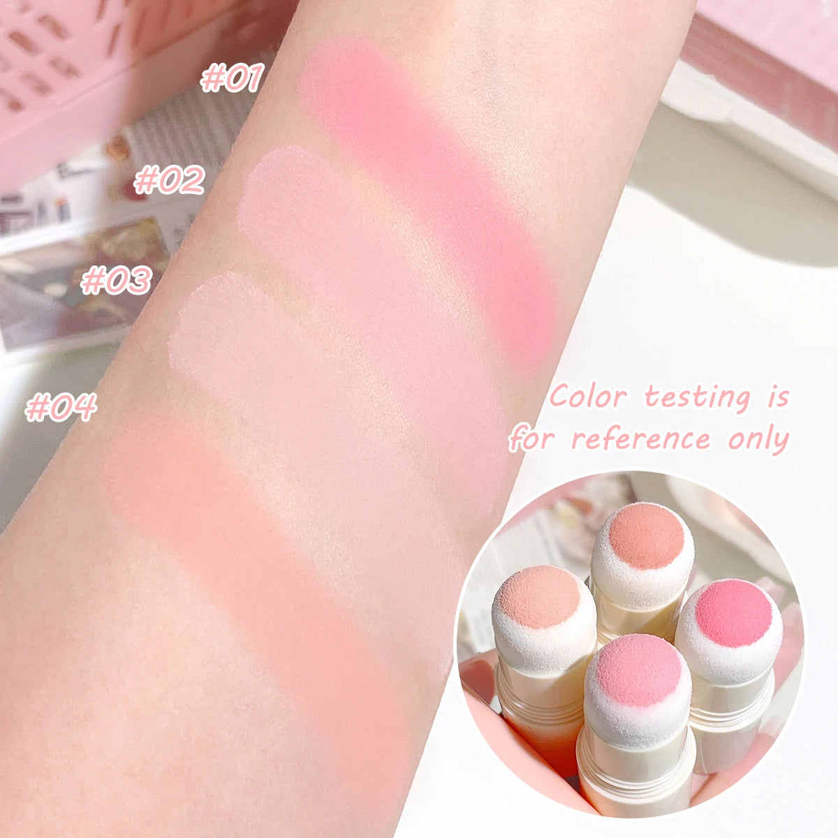 HISYI Yunrou Soft Fog Blush Stick – Korean Style, Brightening, Dual-Use for Lips & Cheeks