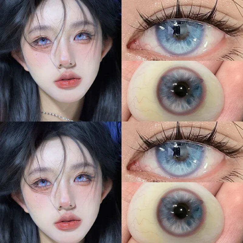 Mill Creek Korean Colored Contact Lenses – Butterfly Series, Natural Fashion Lenses with Myopia Option