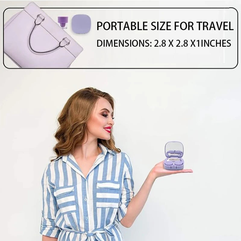 Macaroon Contact Lens Case – Compact & Stylish Storage Box