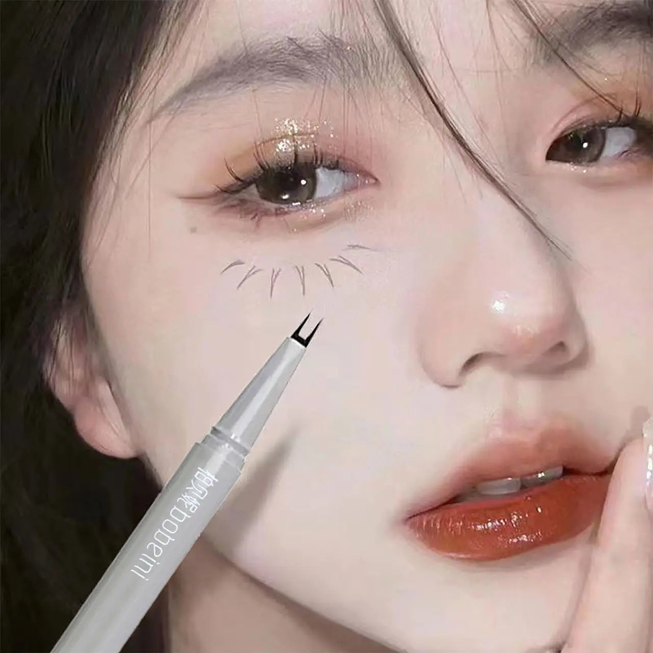 Dual-Tip Eyeliner Pen – Waterproof, Smudge-Proof & Ultra-Fine
