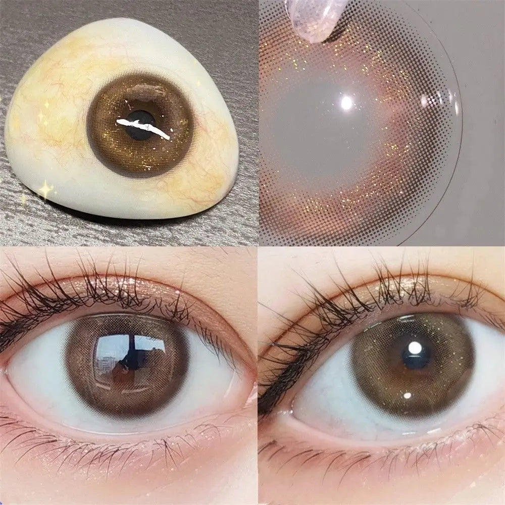 JeweLens Galaxy Farbige Kontaktlinsen – Bling Cosplay Circle Lenses, Jahreslinsen mit Box