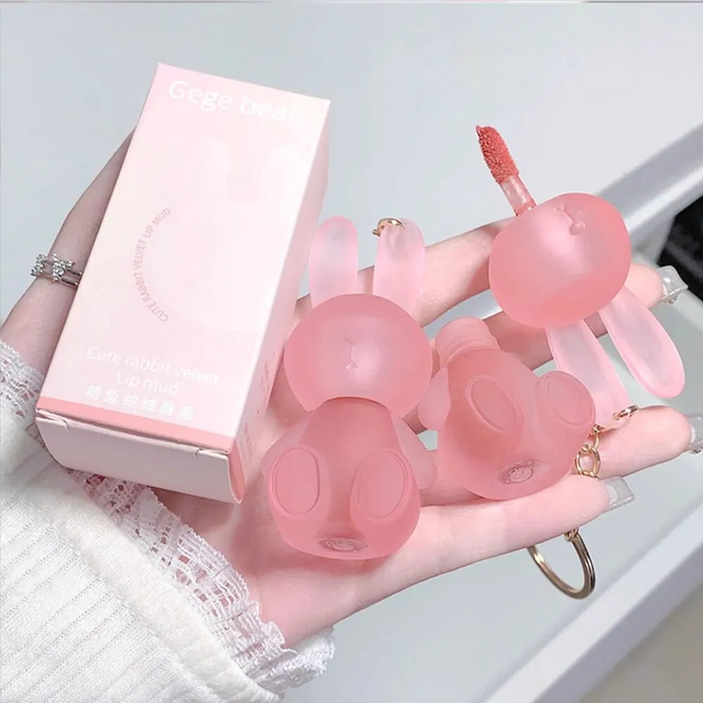 Gege Bear Kaninchen Lip Glaze – Matter Samt Lippenstift, langanhaltend & nicht austrocknend
