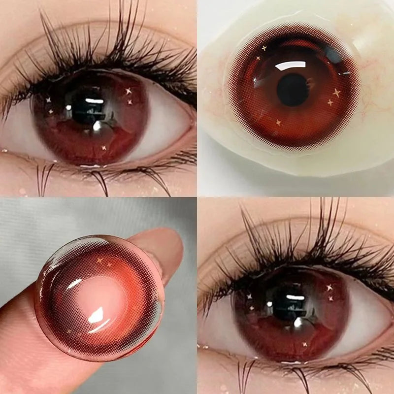 JeweLens Galaxy Farbige Kontaktlinsen – Bling Cosplay Circle Lenses, Jahreslinsen mit Box
