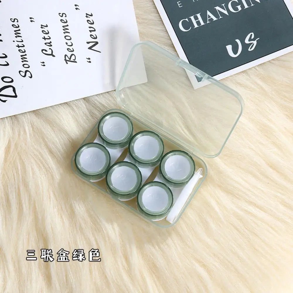 Large-Capacity Contact Lens Storage Case – Retro Morandi Colors