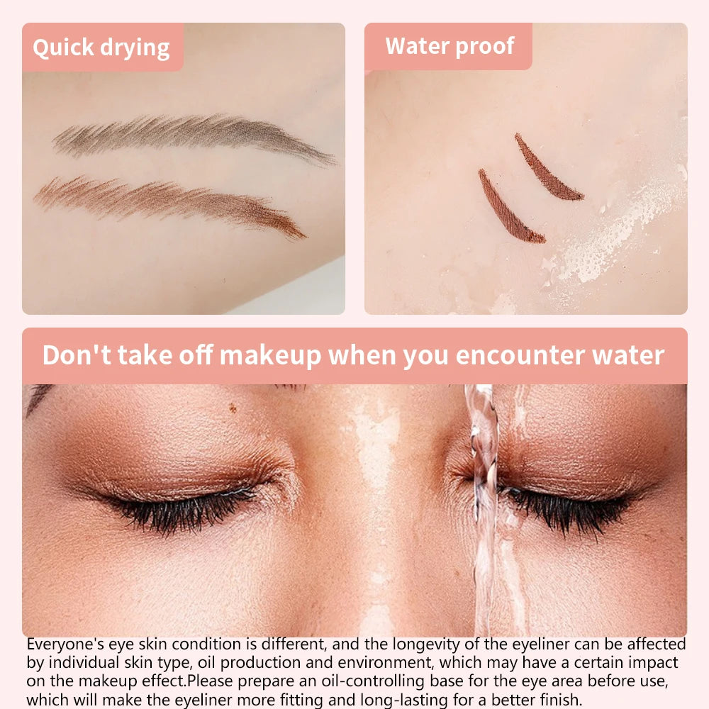 Waterproof Eyeliner Pen – Fast-Drying, Smooth & Long-Lasting for Natural Eye Makeup