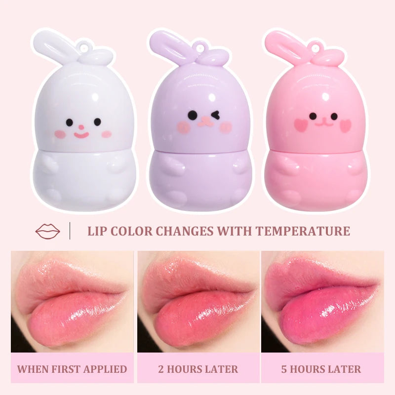 Goody Bunny Farbwechselnder Lippenbalsam – Feuchtigkeitsspendend & Wasserfest