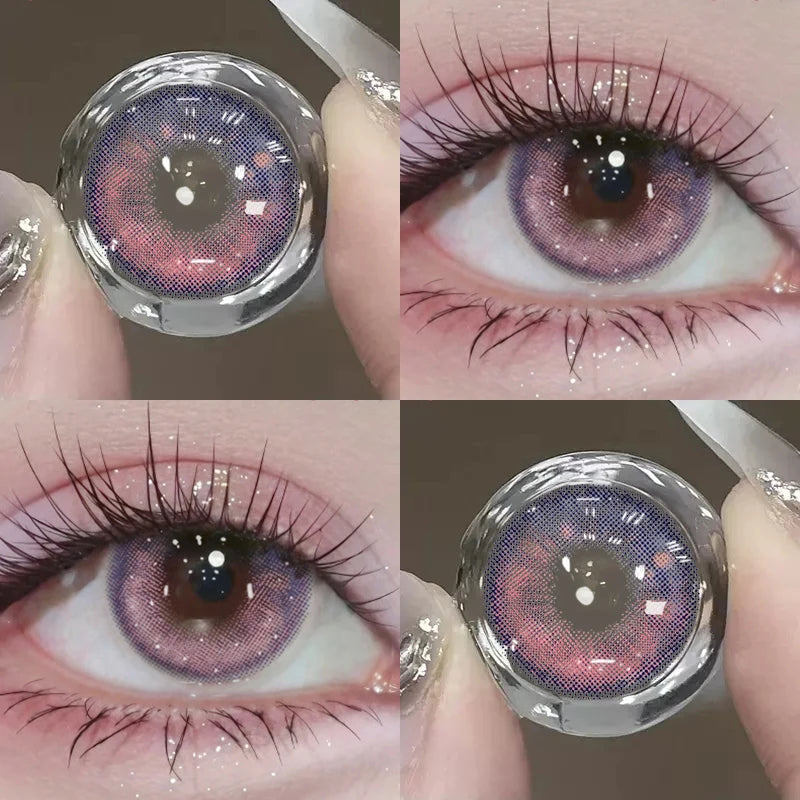 JeweLens Galaxy Farbige Kontaktlinsen – Bling Cosplay Circle Lenses, Jahreslinsen mit Box