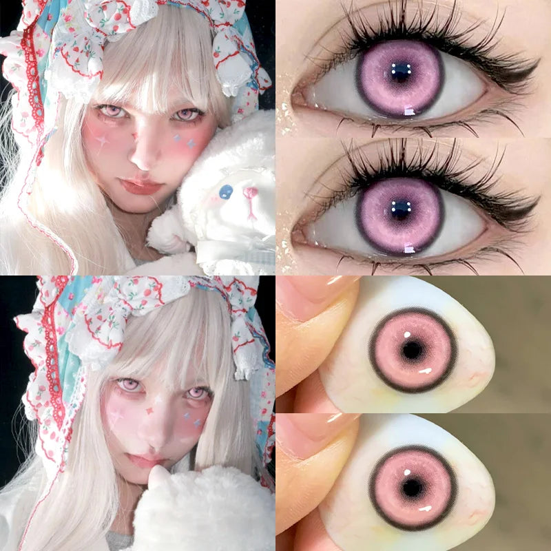 Mill Creek Korean Colored Contact Lenses – Butterfly Series, Natural Fashion Lenses with Myopia Option