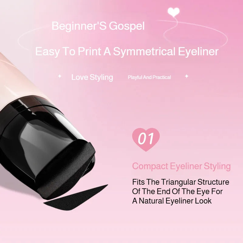 Doppelseitiger Eyeliner-Stempel für Anfänger – wasserfest, schweißfest und wischfest