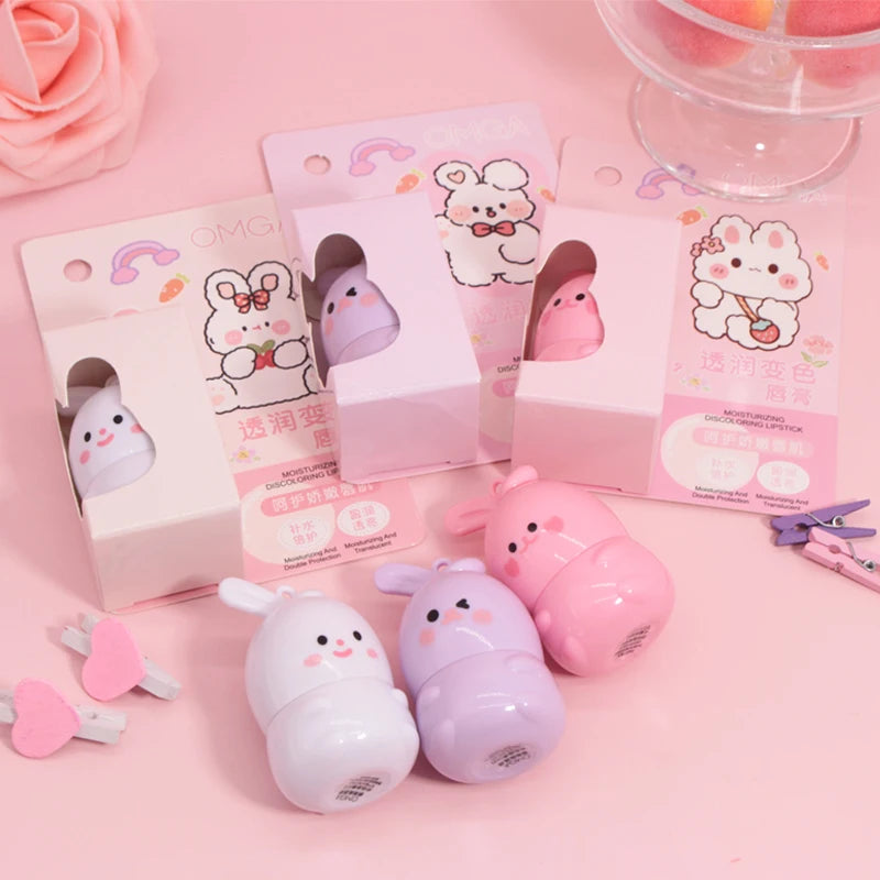 Goody Bunny Farbwechselnder Lippenbalsam – Feuchtigkeitsspendend & Wasserfest