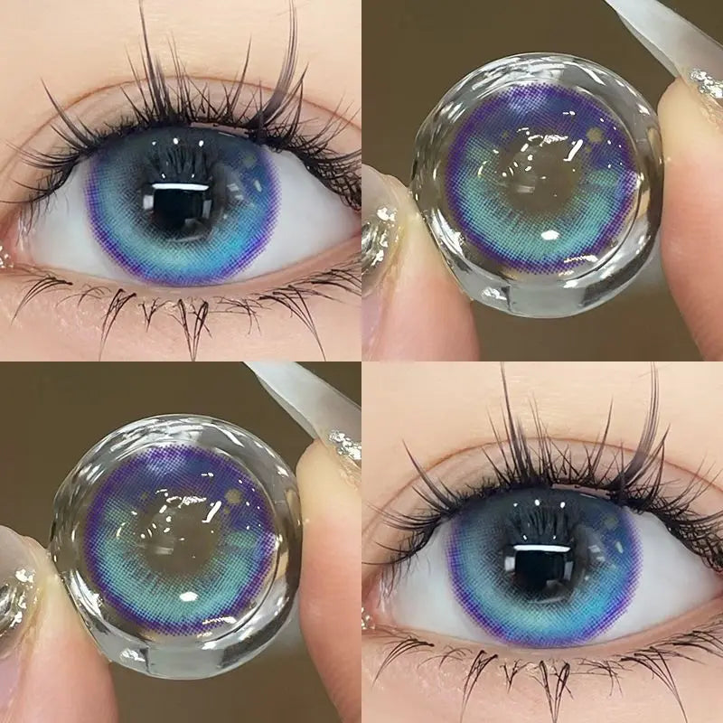 JeweLens Galaxy Farbige Kontaktlinsen – Bling Cosplay Circle Lenses, Jahreslinsen mit Box