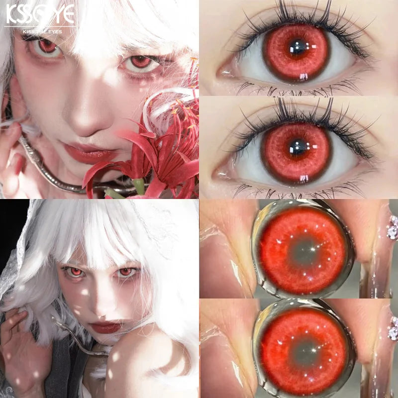 Mill Creek Korean Colored Contact Lenses – Butterfly Series, Natural Fashion Lenses with Myopia Option